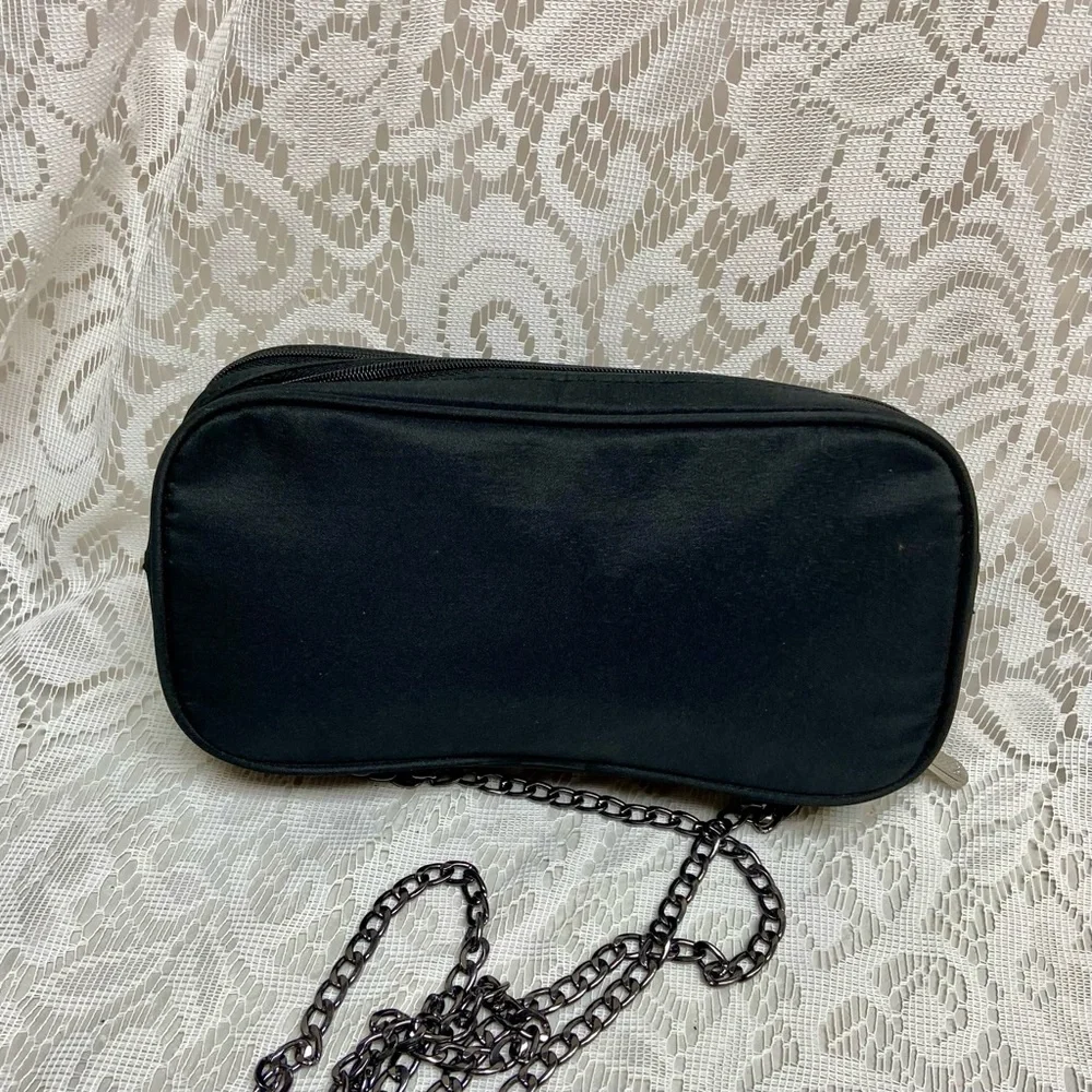Dior Backstage, Black Canvas Novelty Pouch- Crossbody 9in x 4.5in x 2in - Picture 9 of 13